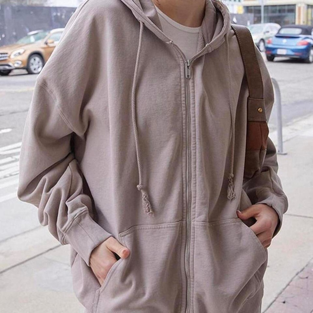 Brandy Melville Christy Zip-Up Hoodie